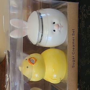 Transpac sugar creamer set